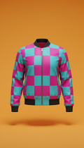 Patchwork Pop Bomber Jacket